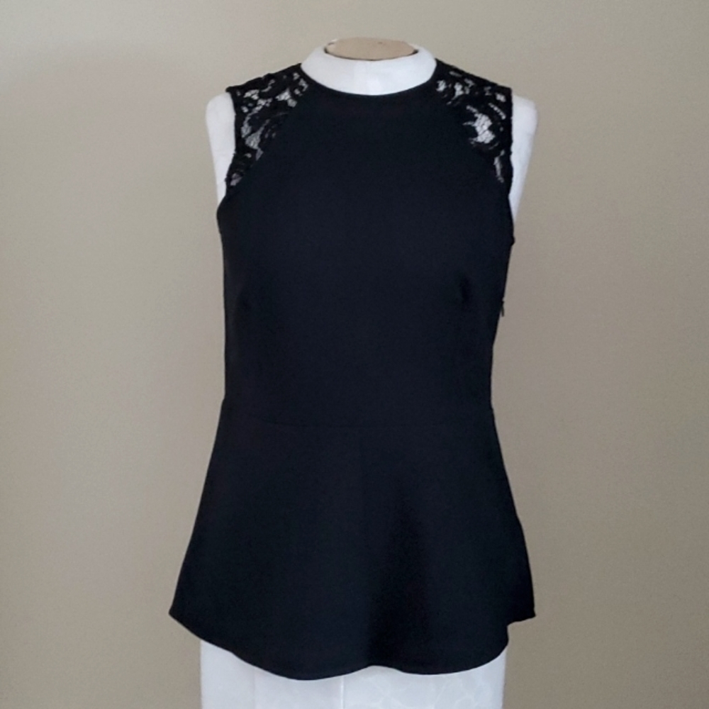 Michael Kors Black Sleeveless Top NWT